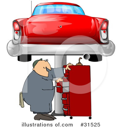 Royalty-Free (RF) Mechanic Clipart Illustration by djart - Stock Sample #31525