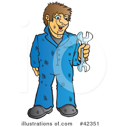 Mechanic Clipart #42351 by Snowy