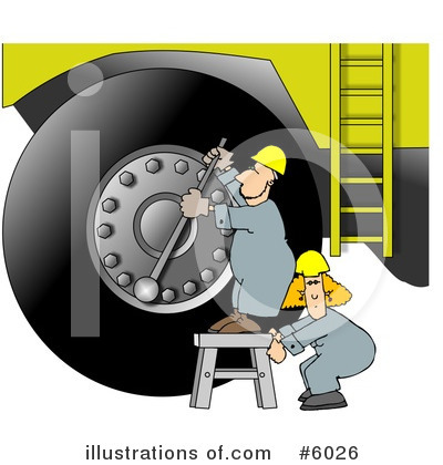 Royalty-Free (RF) Mechanic Clipart Illustration by djart - Stock Sample #6026