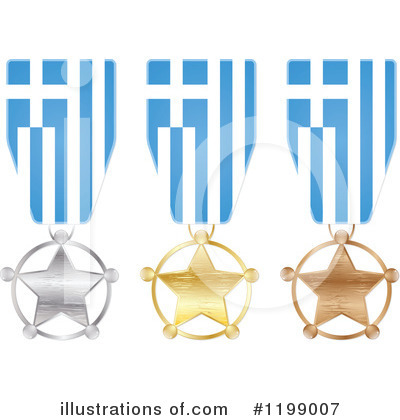 Royalty-Free (RF) Medal Clipart Illustration by Andrei Marincas - Stock Sample #1199007