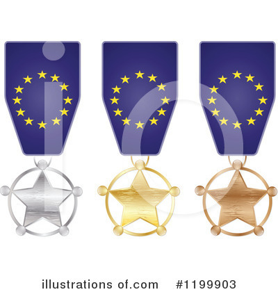 Royalty-Free (RF) Medal Clipart Illustration by Andrei Marincas - Stock Sample #1199903