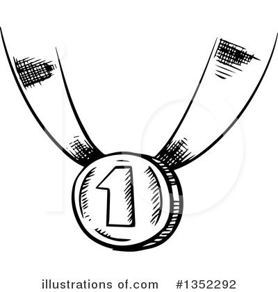 Royalty-Free (RF) Medal Clipart Illustration by Vector Tradition SM - Stock Sample #1352292