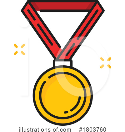 Royalty-Free (RF) Medal Clipart Illustration by Vector Tradition SM - Stock Sample #1803760
