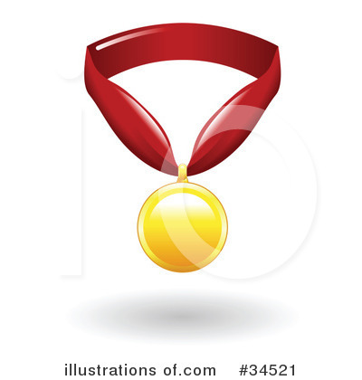 Medals Clipart #34521 by AtStockIllustration