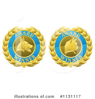Royalty-Free (RF) Medals Clipart Illustration by AtStockIllustration - Stock Sample #1131117
