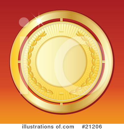 Royalty-Free (RF) Medals Clipart Illustration by elaineitalia - Stock Sample #21206