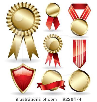 Royalty-Free (RF) Medals Clipart Illustration by TA Images - Stock Sample #226474