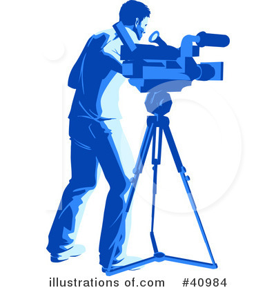 Royalty-Free (RF) Media Crew Clipart Illustration by Tonis Pan - Stock Sample #40984