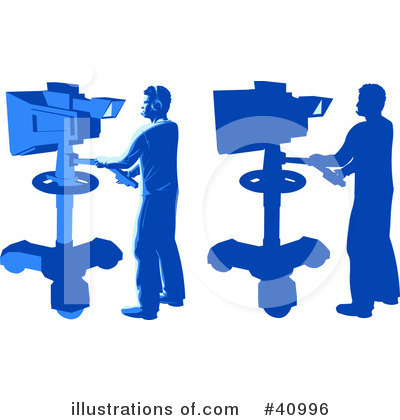 Royalty-Free (RF) Media Crew Clipart Illustration by Tonis Pan - Stock Sample #40996