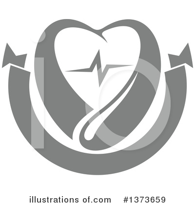 Heart Beat Clipart #1373659 by Vector Tradition SM