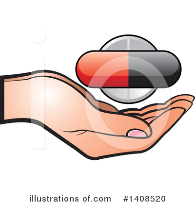 Pill Clipart #1408520 by Lal Perera