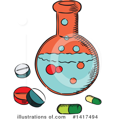 Pill Clipart #1417494 by Vector Tradition SM