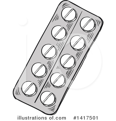 Pill Clipart #1417501 by Vector Tradition SM
