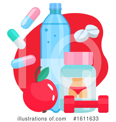 Water Bottle Clipart #1611633 by Vector Tradition SM