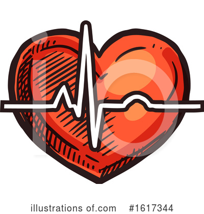 Heart Beat Clipart #1617344 by Vector Tradition SM