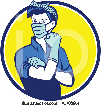 Rosie The Riveter Clipart #1708661 by patrimonio