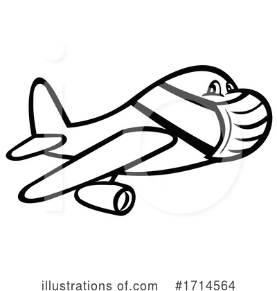 Airlines Clipart #1714564 by patrimonio
