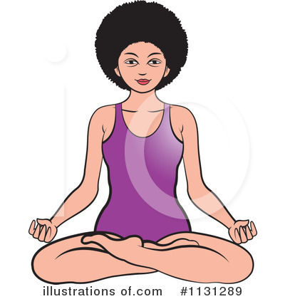 Royalty-Free (RF) Meditating Clipart Illustration by Lal Perera - Stock Sample #1131289