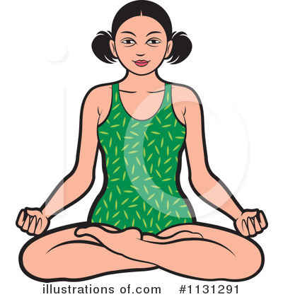 Royalty-Free (RF) Meditating Clipart Illustration by Lal Perera - Stock Sample #1131291