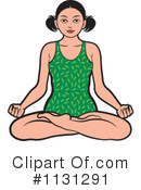 Meditating Clipart #1131291 by Lal Perera