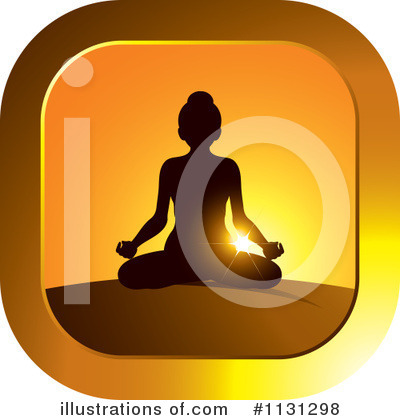 Royalty-Free (RF) Meditating Clipart Illustration by Lal Perera - Stock Sample #1131298