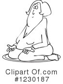 Meditating Clipart #1230187 by djart