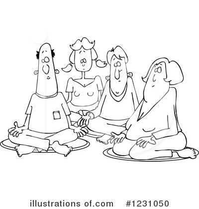 Royalty-Free (RF) Meditating Clipart Illustration by djart - Stock Sample #1231050
