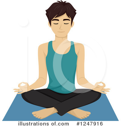 Royalty-Free (RF) Meditating Clipart Illustration by BNP Design Studio - Stock Sample #1247916