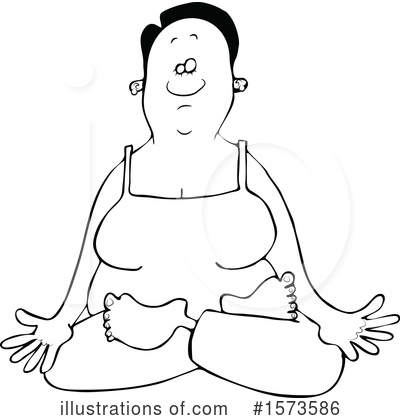 Royalty-Free (RF) Meditating Clipart Illustration by djart - Stock Sample #1573586