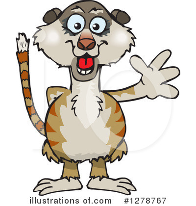 Meerkat Clipart #1278767 by Dennis Holmes Designs