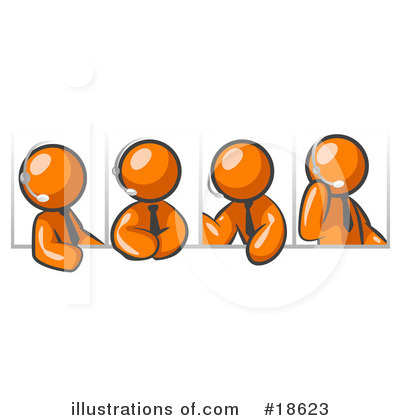 Royalty-Free (RF) Meeting Clipart Illustration by Leo Blanchette - Stock Sample #18623