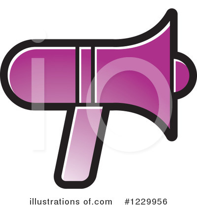 Royalty-Free (RF) Megaphone Clipart Illustration by Lal Perera - Stock Sample #1229956