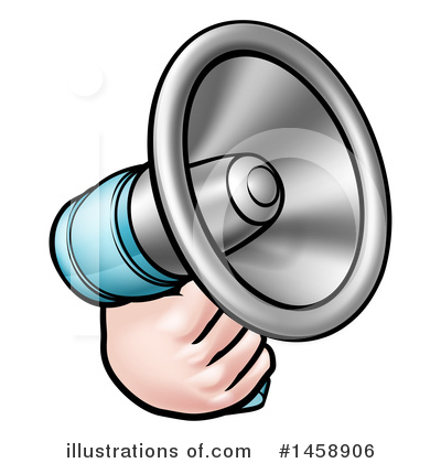 Royalty-Free (RF) Megaphone Clipart Illustration by AtStockIllustration - Stock Sample #1458906