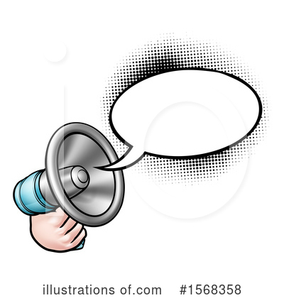 Megaphone Clipart #1568358 by AtStockIllustration