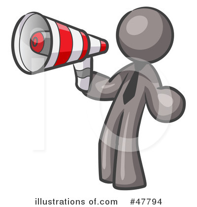 Gray Design Mascot Clipart #47794 by Leo Blanchette
