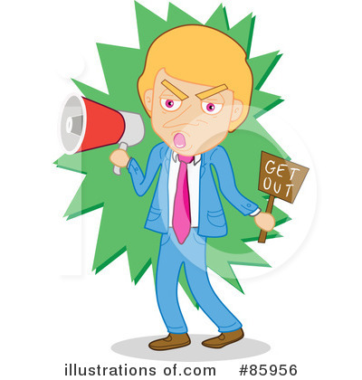 Royalty-Free (RF) Megaphone Clipart Illustration by mayawizard101 - Stock Sample #85956