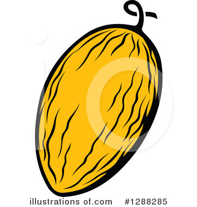 Royalty-Free (RF) Melon Clipart Illustration by Vector Tradition SM - Stock Sample #1288285