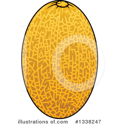Cantaloupe Clipart #1338247 by Vector Tradition SM