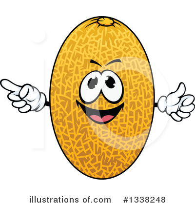 Cantaloupe Clipart #1338248 by Vector Tradition SM