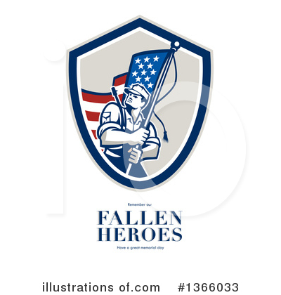 Royalty-Free (RF) Memorial Day Clipart Illustration by patrimonio - Stock Sample #1366033