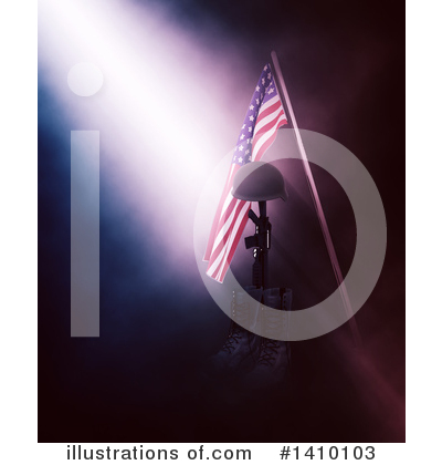 Royalty-Free (RF) Memorial Day Clipart Illustration by KJ Pargeter - Stock Sample #1410103
