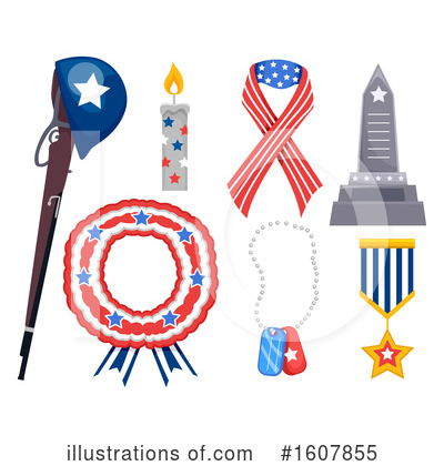 Royalty-Free (RF) Memorial Day Clipart Illustration by BNP Design Studio - Stock Sample #1607855