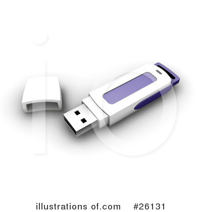 Royalty-Free (RF) Memory Stick Clipart Illustration by KJ Pargeter - Stock Sample #26131