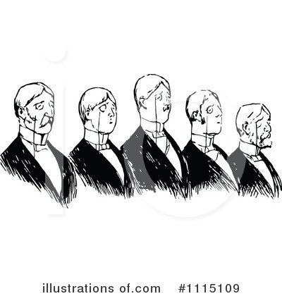 Royalty-Free (RF) Men Clipart Illustration by Prawny Vintage - Stock Sample #1115109