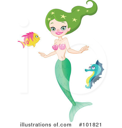 Royalty-Free (RF) Mermaid Clipart Illustration by yayayoyo - Stock Sample #101821