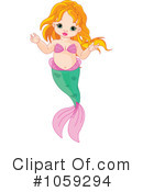Mermaid Clipart #1059294 by Pushkin