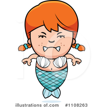 Mermaid Clipart #1108263 by Cory Thoman