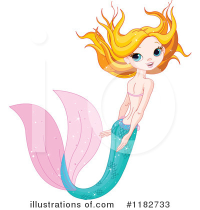 Royalty-Free (RF) Mermaid Clipart Illustration by Pushkin - Stock Sample #1182733