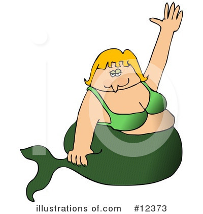 Royalty-Free (RF) Mermaid Clipart Illustration by djart - Stock Sample #12373