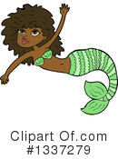 Mermaid Clipart #1337279 by lineartestpilot
